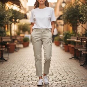 A-K-R-I-S Punto - 5 Pocket Pants - Khaki - Size 10